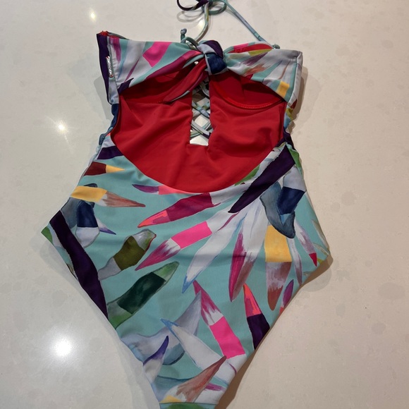 Mara Hoffman Lattice Underwire One Piece Swimsuit - Picture 4 of 9